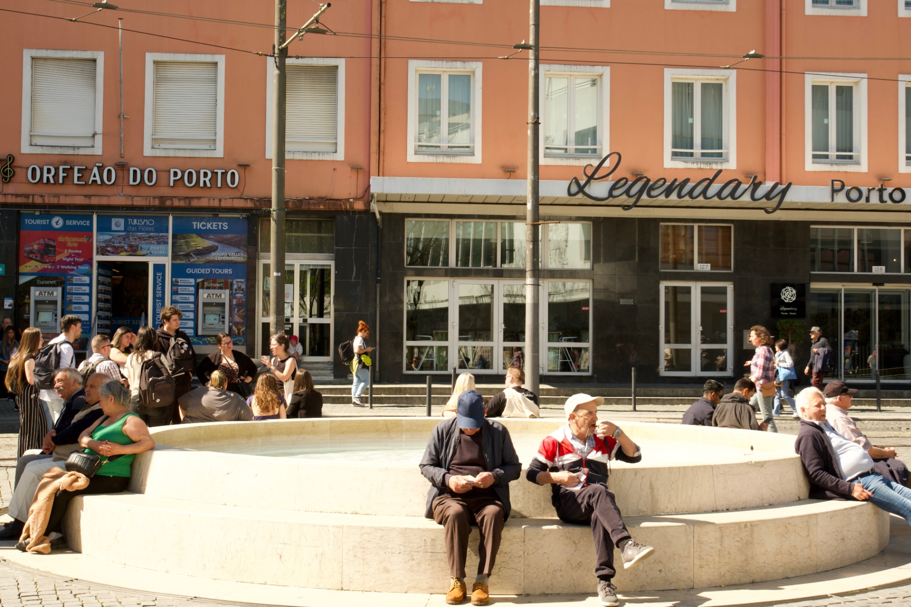Fountain in Porto square