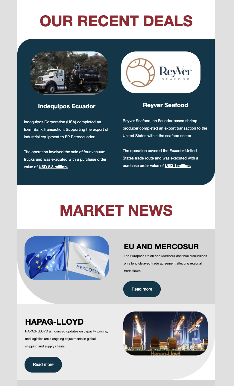Recent Deals Section