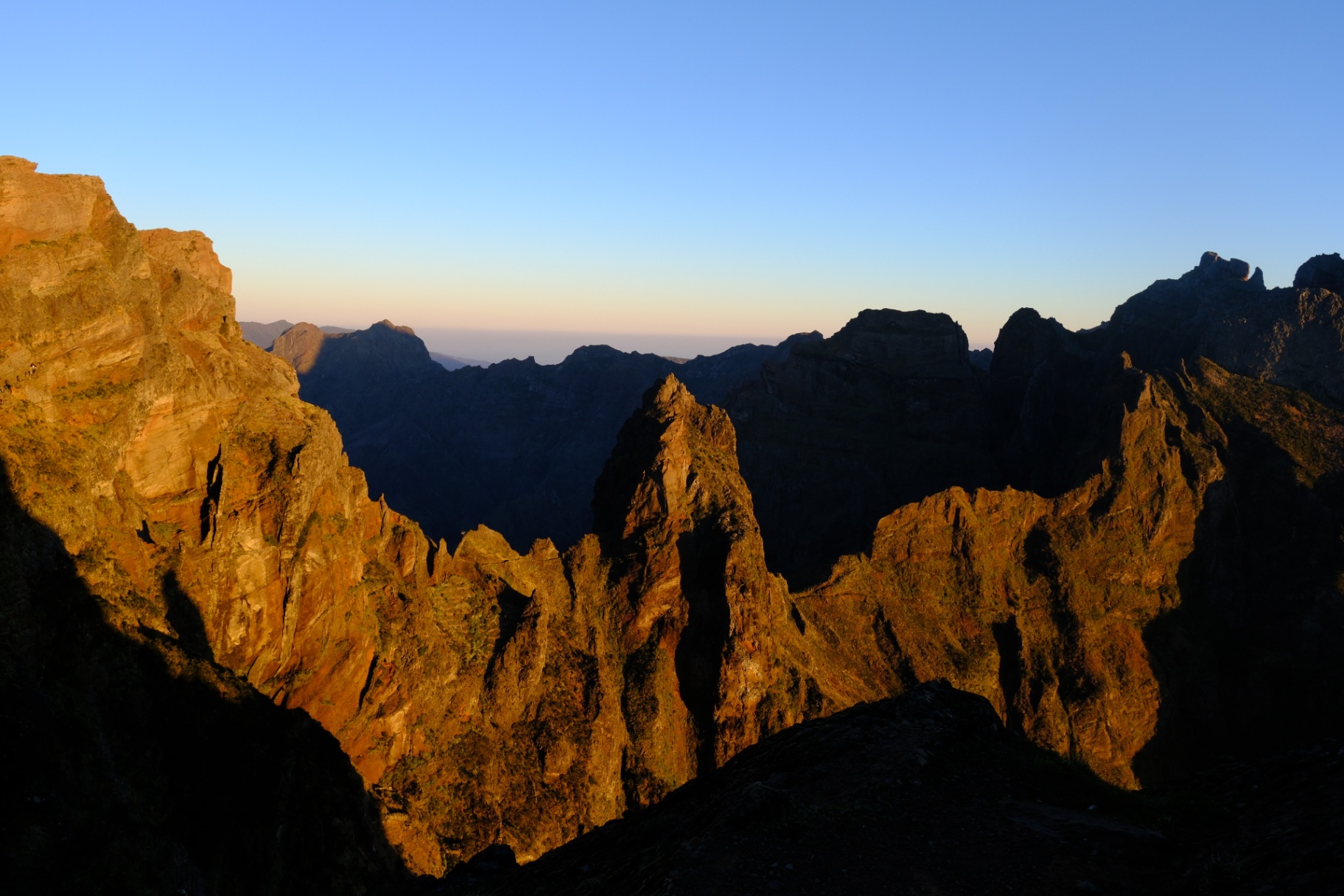 Madeira peaks at sunrise